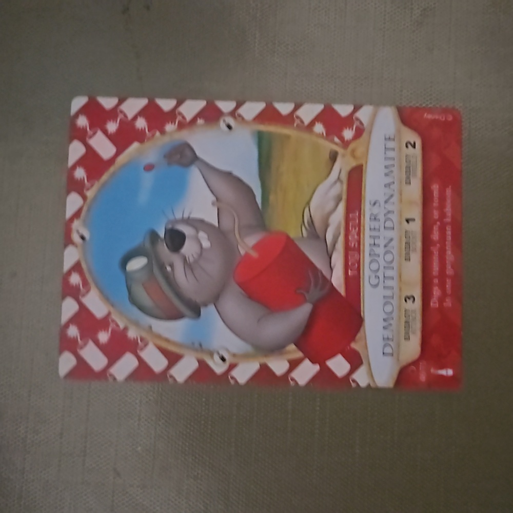 Gopher's Demolition Dynamite Sorcerer's of The Magic Kingdom Card